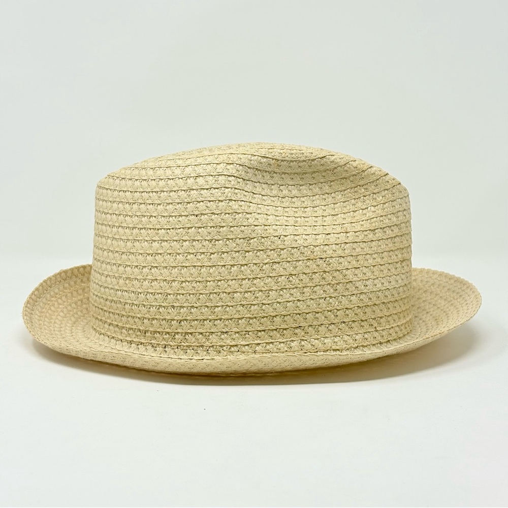 Adam Straw Narrow Brim Fedora Style Hat Men’s Size L 7-1/4 7-3/8 Beach Vacation